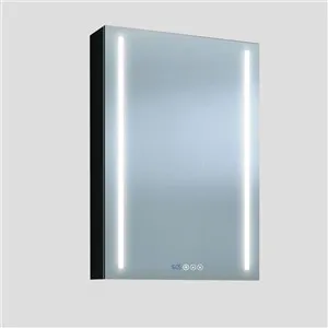 Mobile da bagno con specchio con orologio a LED