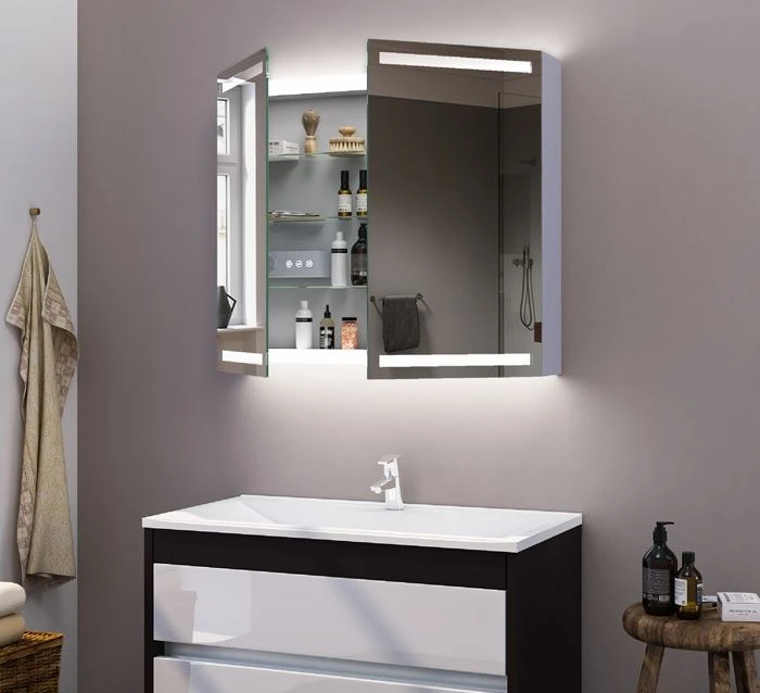 Armadio a specchio a led