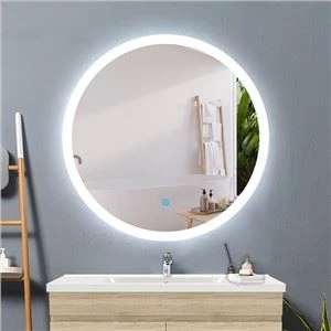 Specchio da bagno rotondo illuminato